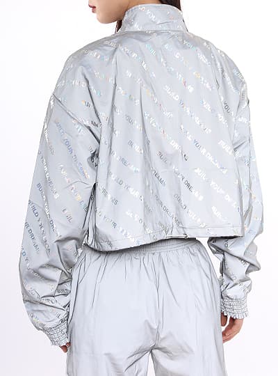 亮银灰色运动服羽绒服KY在线平台-KY(中国)面料